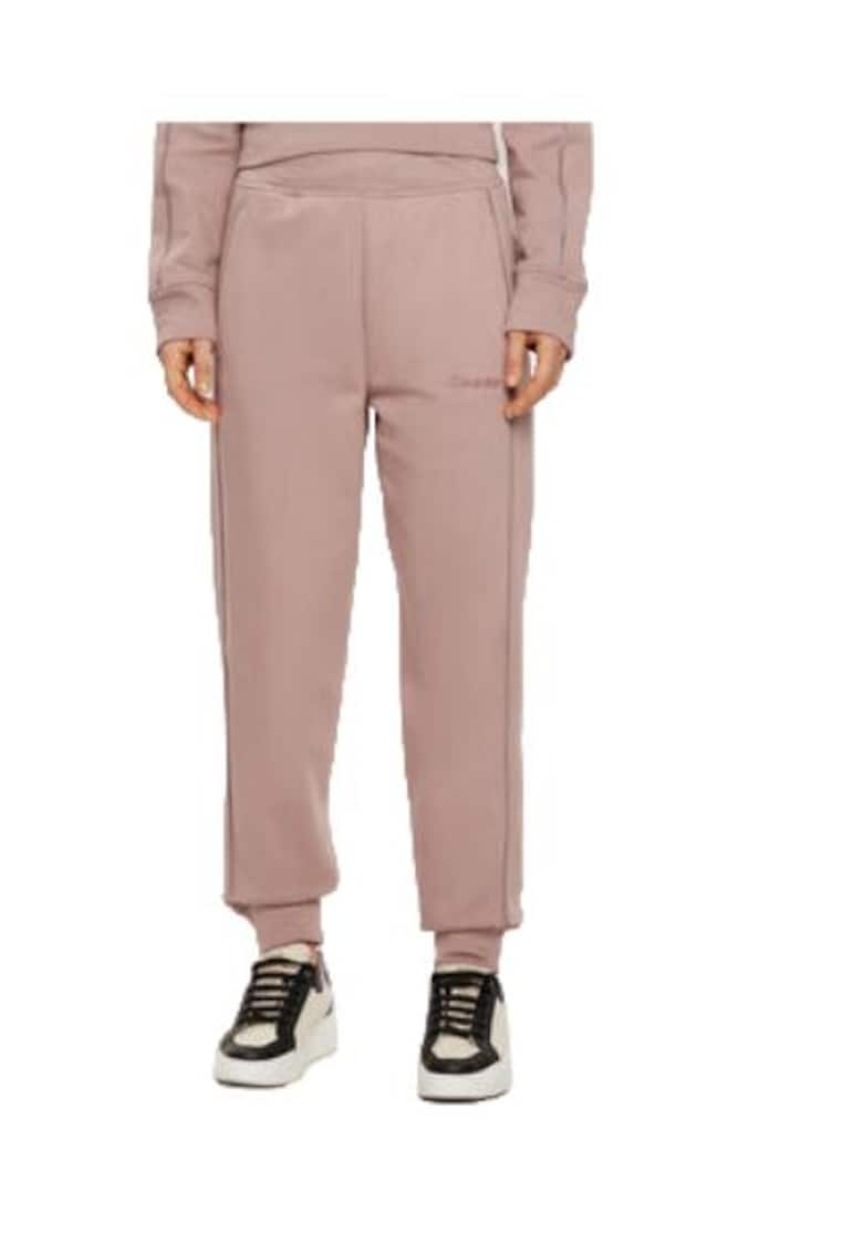 Pantaloni dama - bej - bumbac -