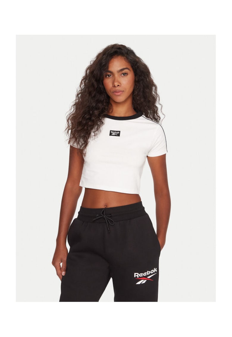 Reebok Tricou dama - Bumbac/Elastan - Alb