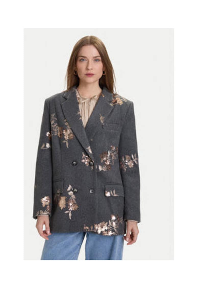 Sacou dama - Gri - Floral
