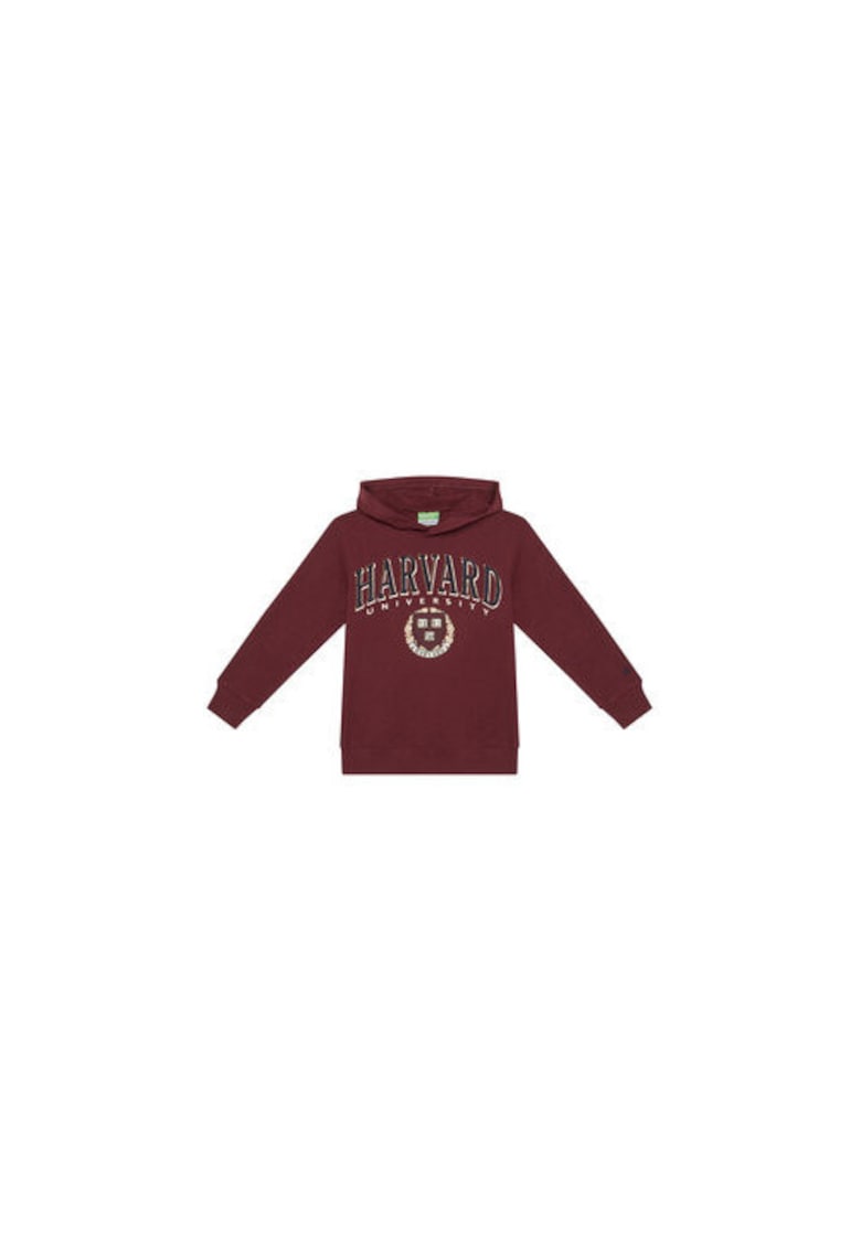 Hanorac copii - bordeaux - 60% bumbac - 40% poliester -
