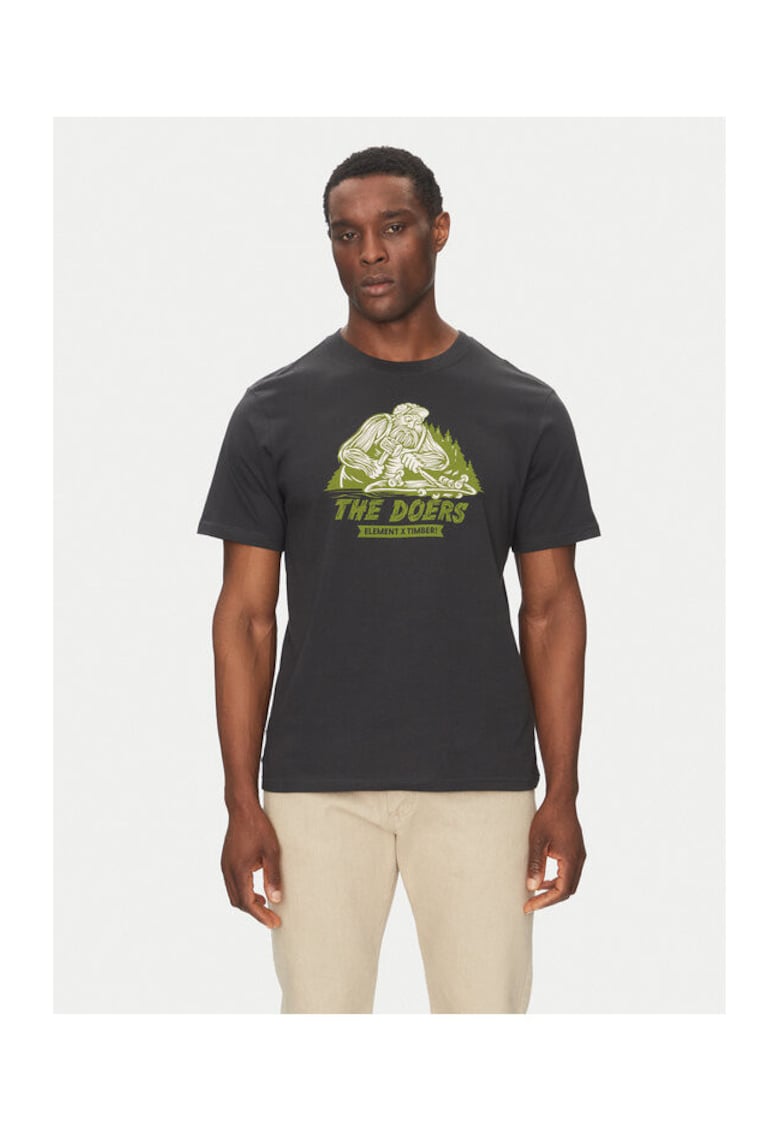Element Tricou barbati - negru - 100% bumbac