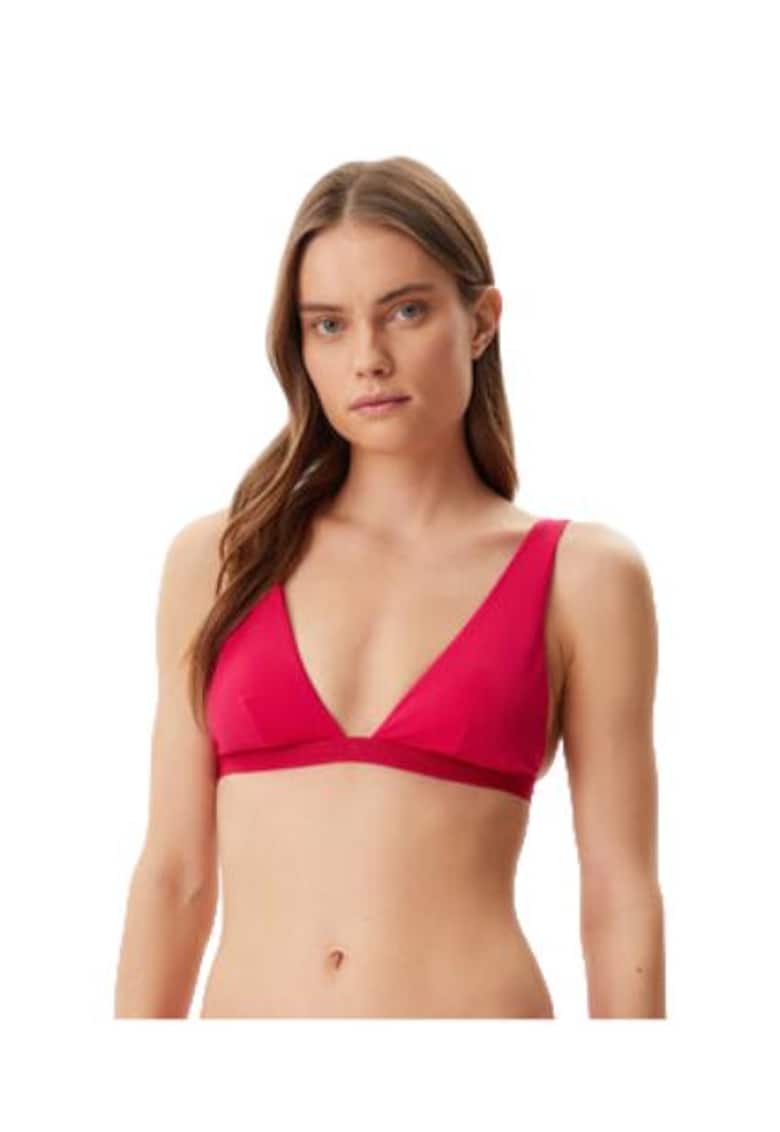 Top de baie dama - roz - 72% nylon reciclat - 28% elastan -