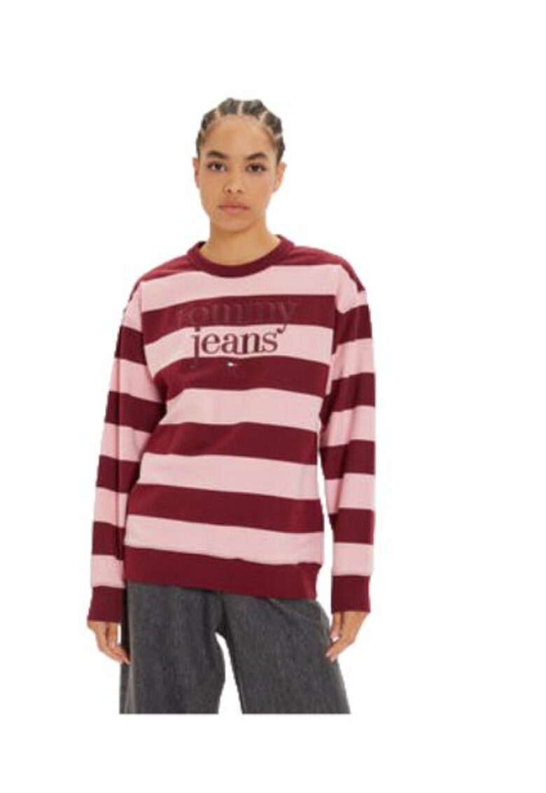Bluza dama - bumbac - visiniu/roz -