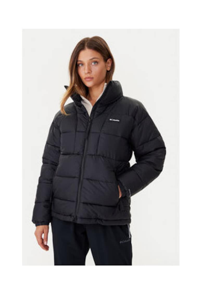 Geaca de iarna - neagra - poliester reciclat -