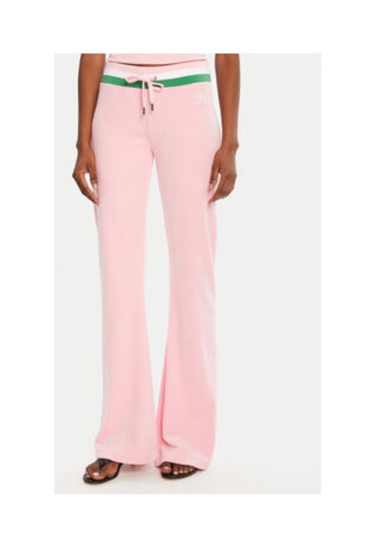 Pantaloni dama - roz - 95% poliester reciclat - 5% elastan