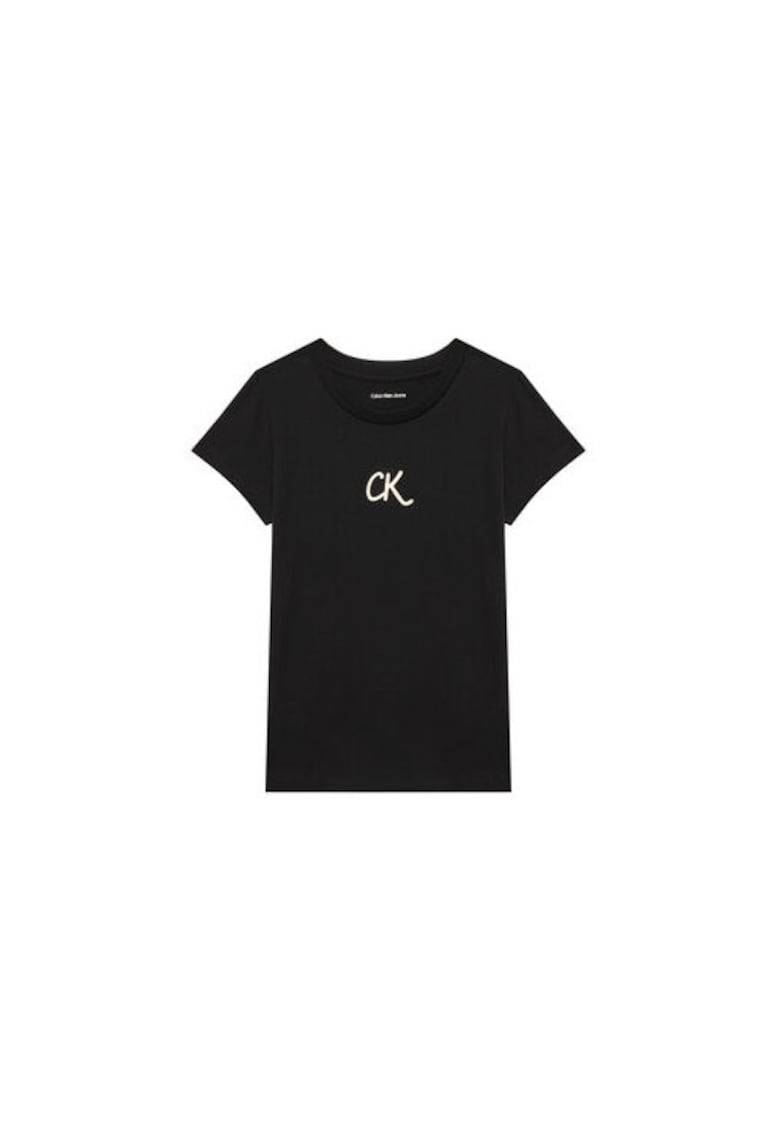 Tricou copii - negru - 12 ani - bumbac -