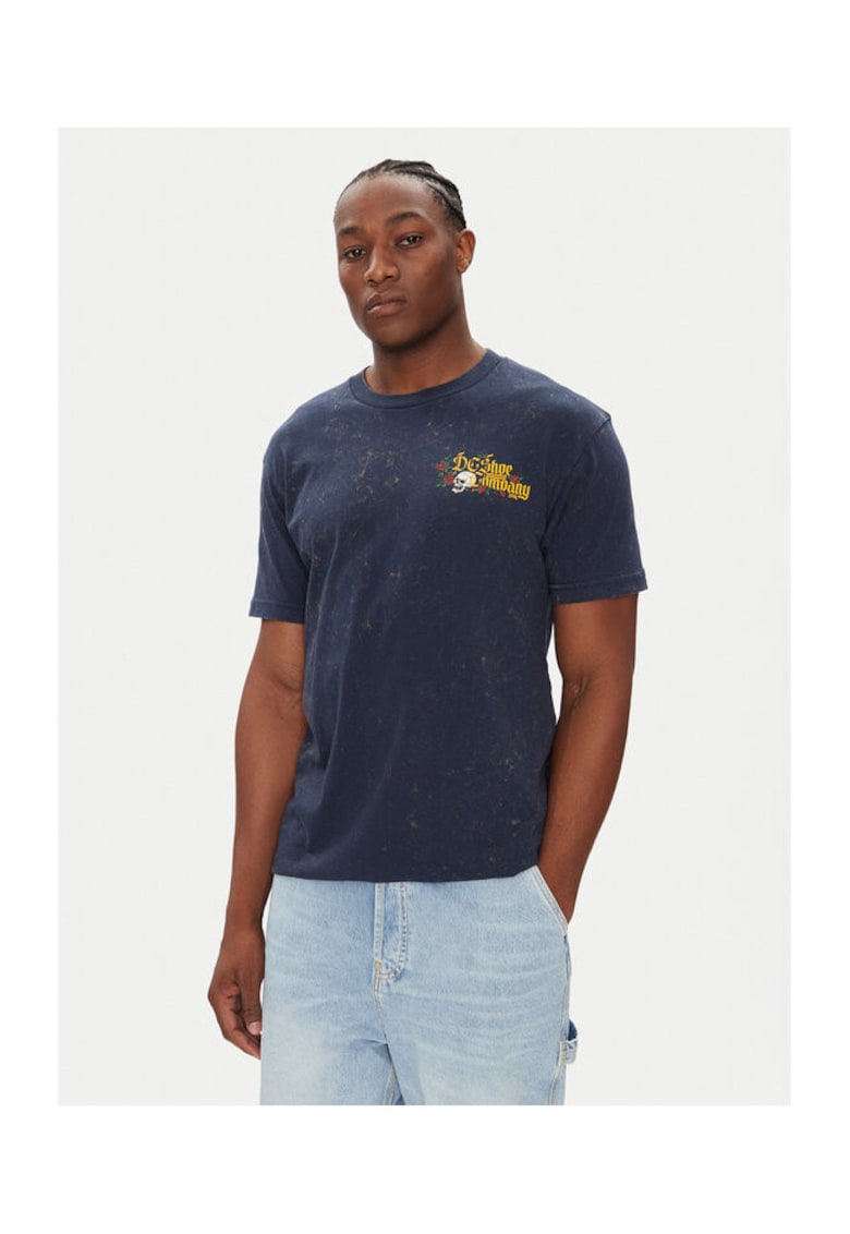 Tricou barbati - bleumarin - 75% bumbac - 25% bumbac reciclat - Bleumarin