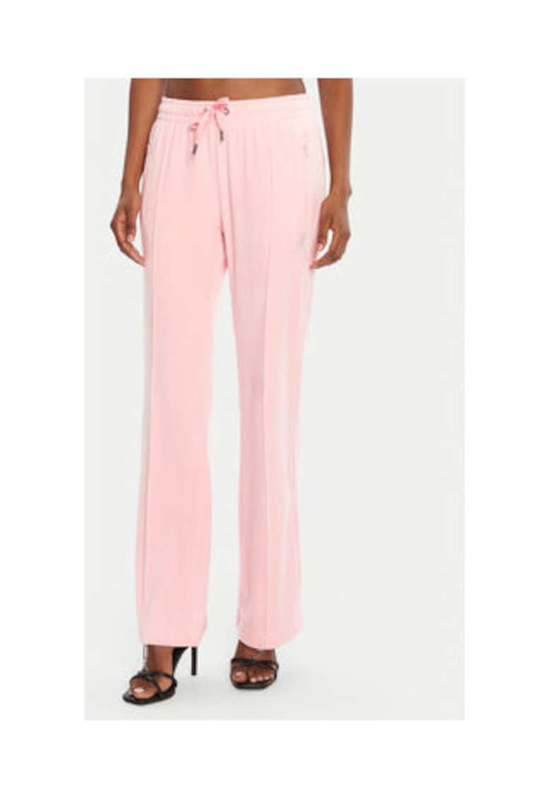 Pantaloni dama - 95% poliester - 5% elastandwqf - Roz