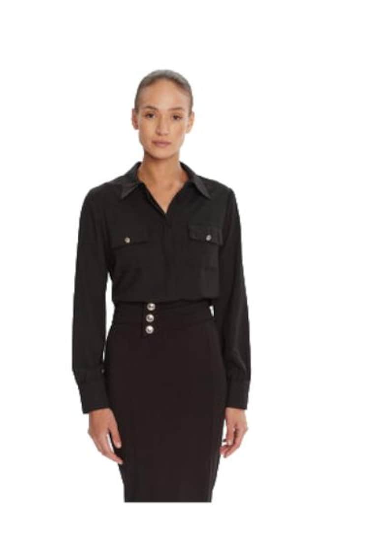 Camasa dama - poliester - negru -