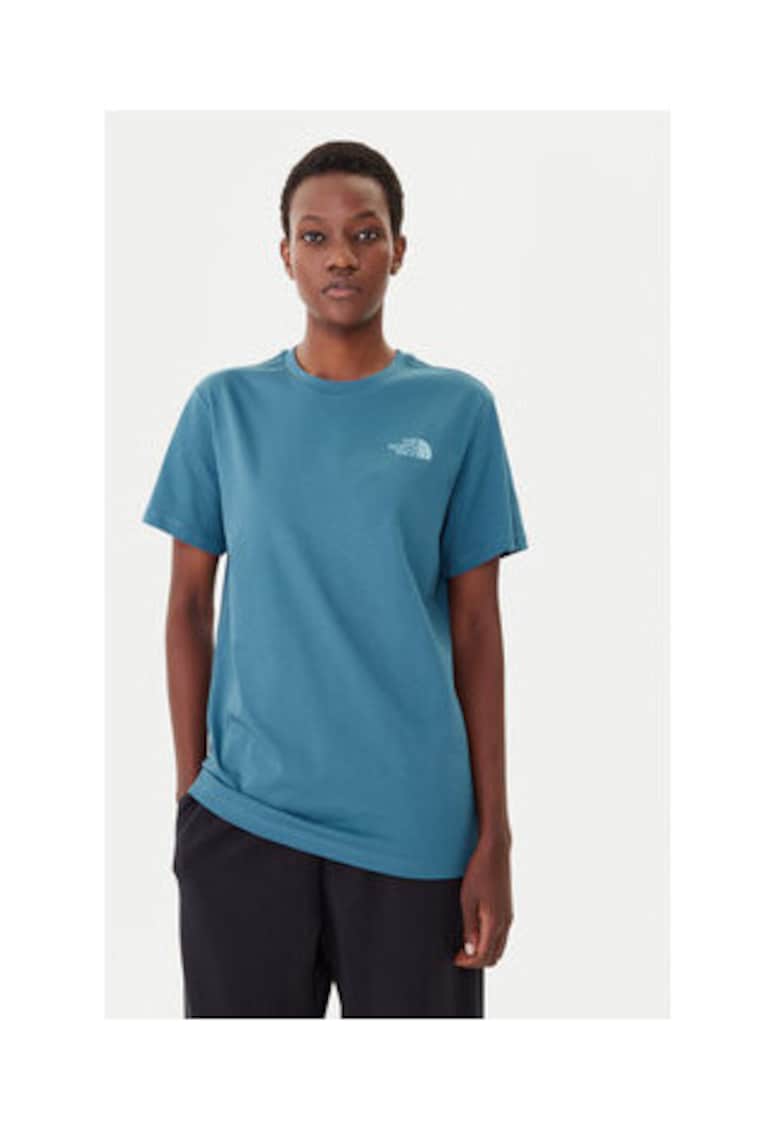 Tricou dama - Bumbac - Albastru