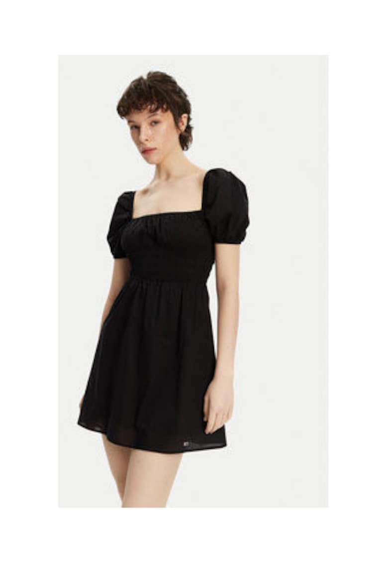 Rochie de vara - negru - 50% bumbac organic - 50% bumbac