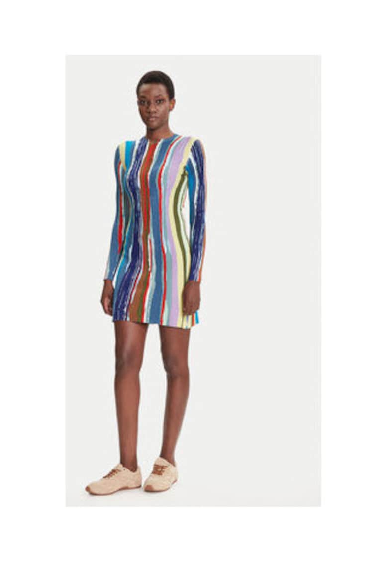 Rochie multicolor - 70% viscoza - 30% poliester - Multicolor