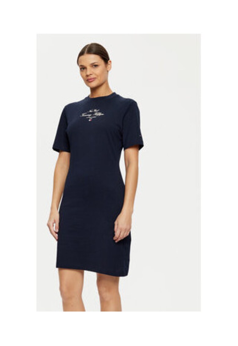 Rochie bleumarin - 100% bumbac - Bleumarin