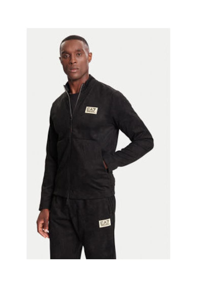 Hanorac barbati - Emporio Armani negru - poliester/elastan -
