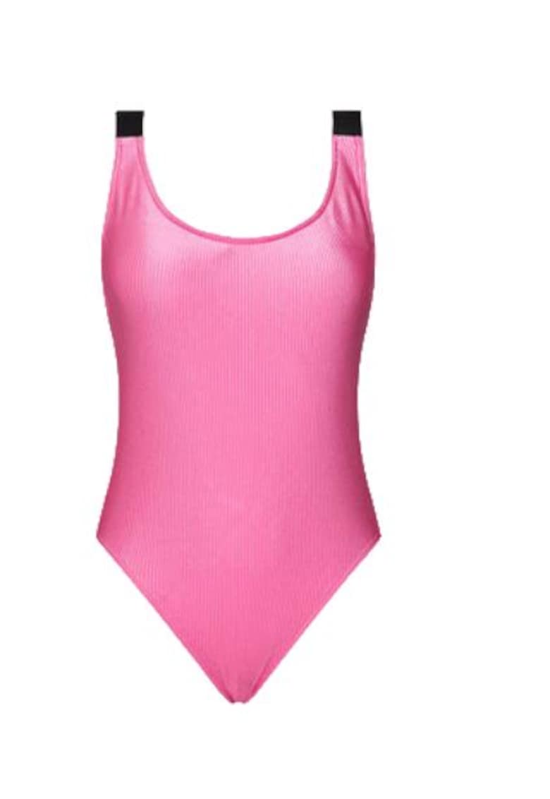 Costum de baie dama - roz - 85% poliamida reciclata - 15% elastan