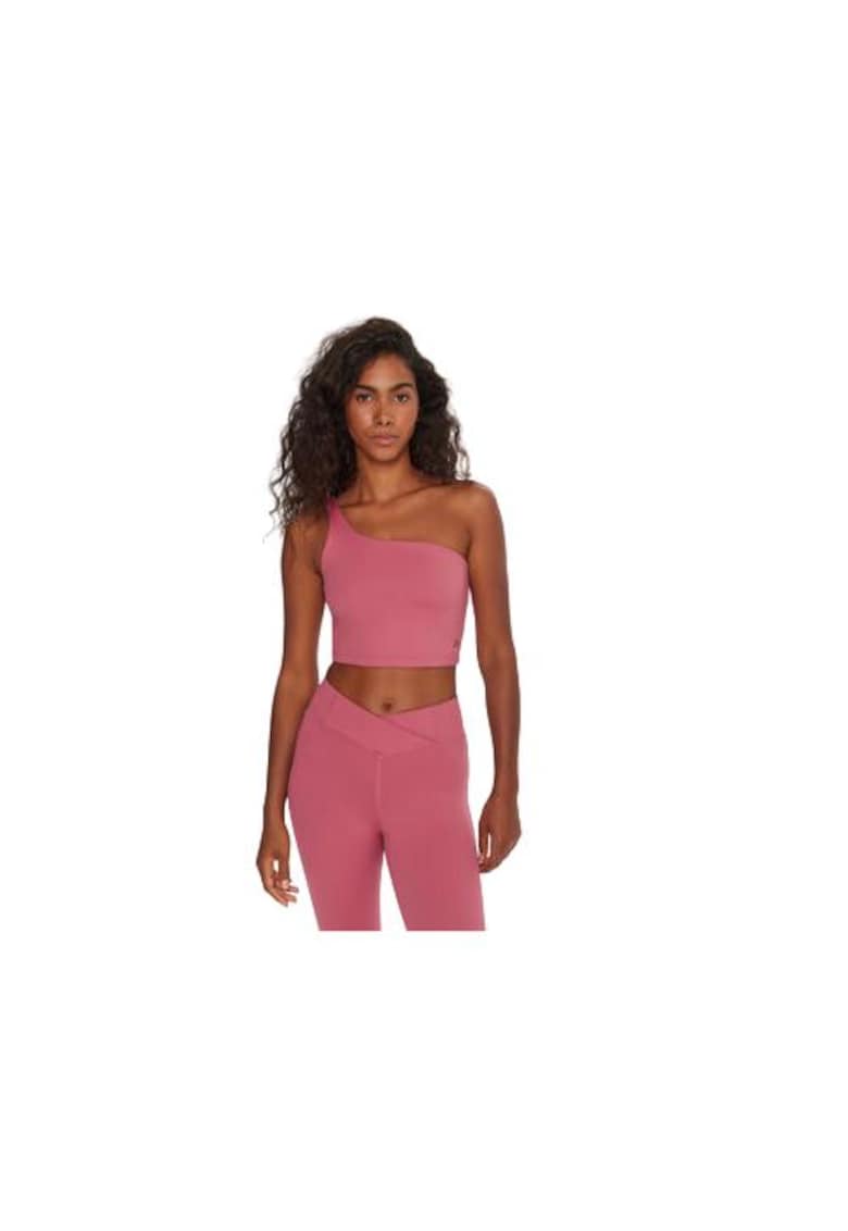 Bustiera sport dama - roz - 85% poliester - 15% elastan
