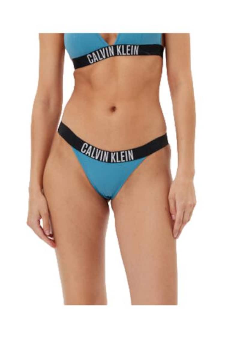 Slip de bikini dama - albastru - 80% poliamida reciclata - 20% elastan -