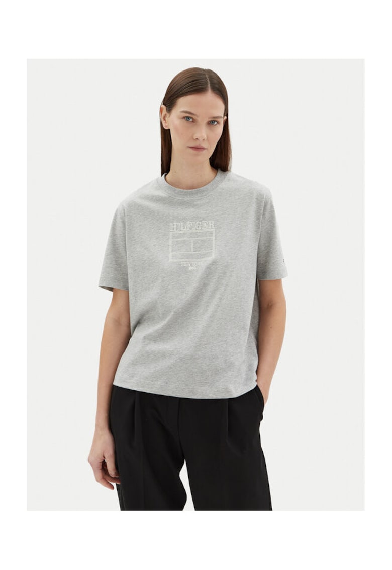 Tommy Hilfiger Tricou dama - Gri - bumbac