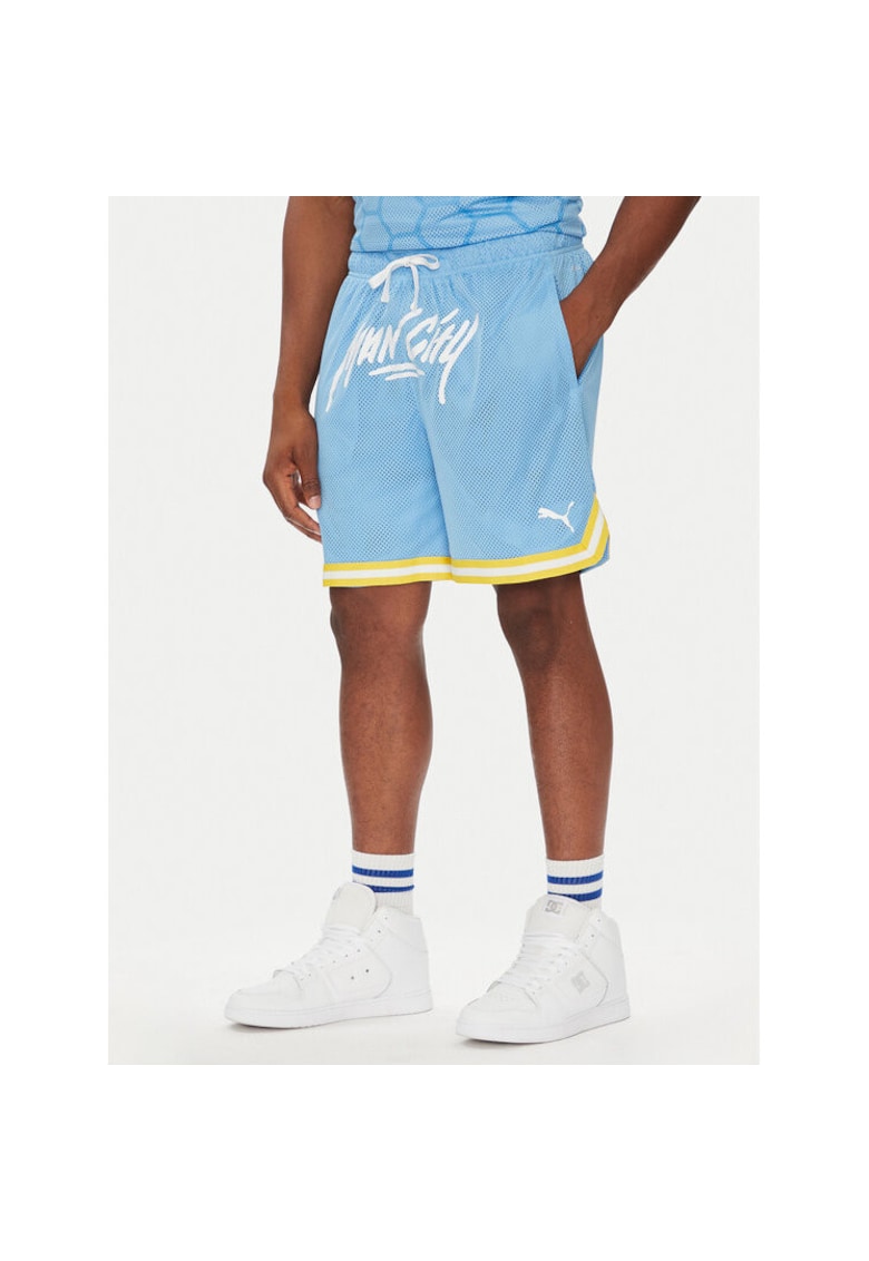 Pantaloni sport barbati - poliester - albastru