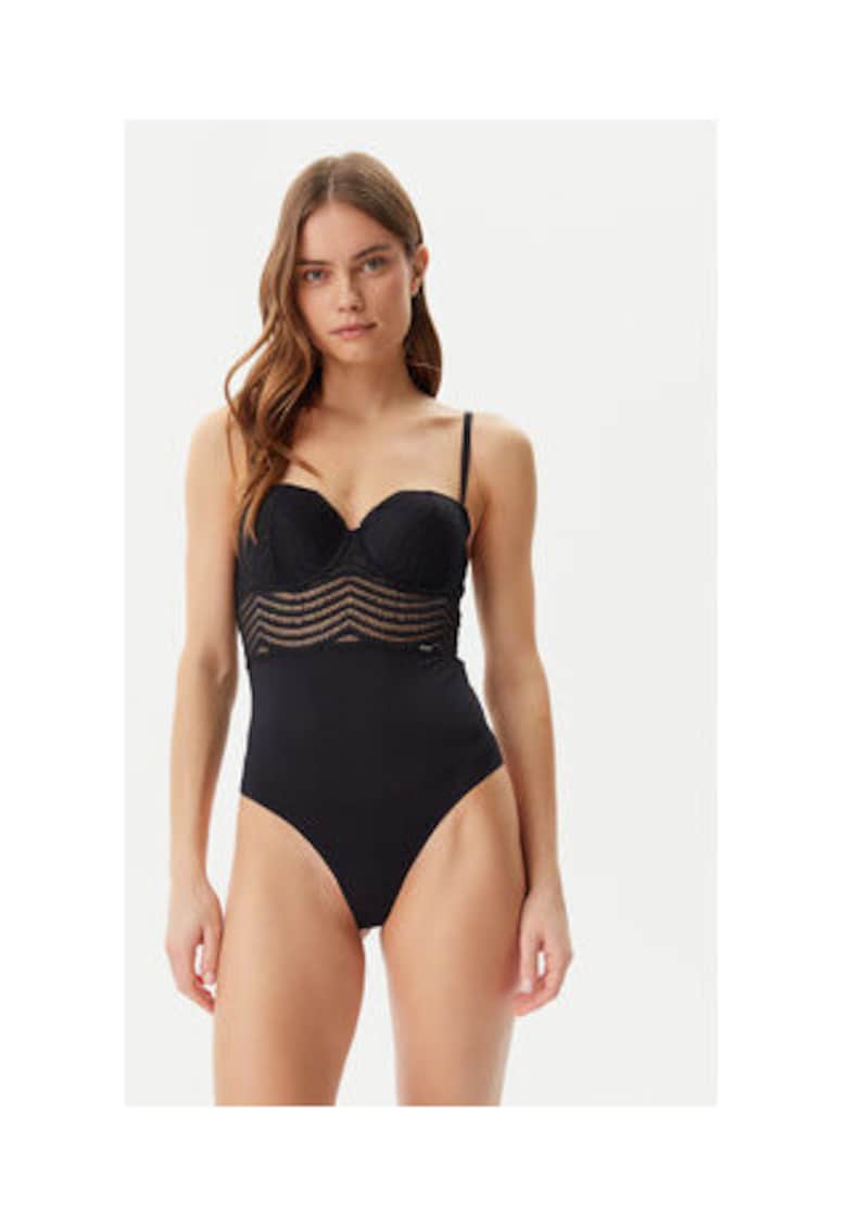 Body Femei - Negru - 93% poliamida - 7% elastan - Negru