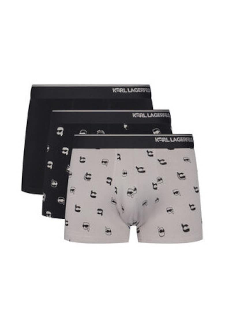 Set 3 perechi boxeri Barbati - multicolor - bumbac organic/elastan