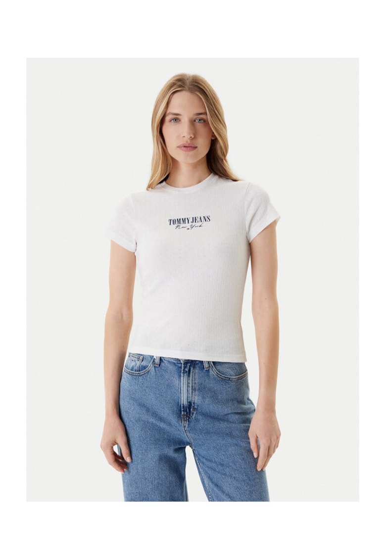 Tricou dama - Ecru - 60% bumbac - 40% poliester -