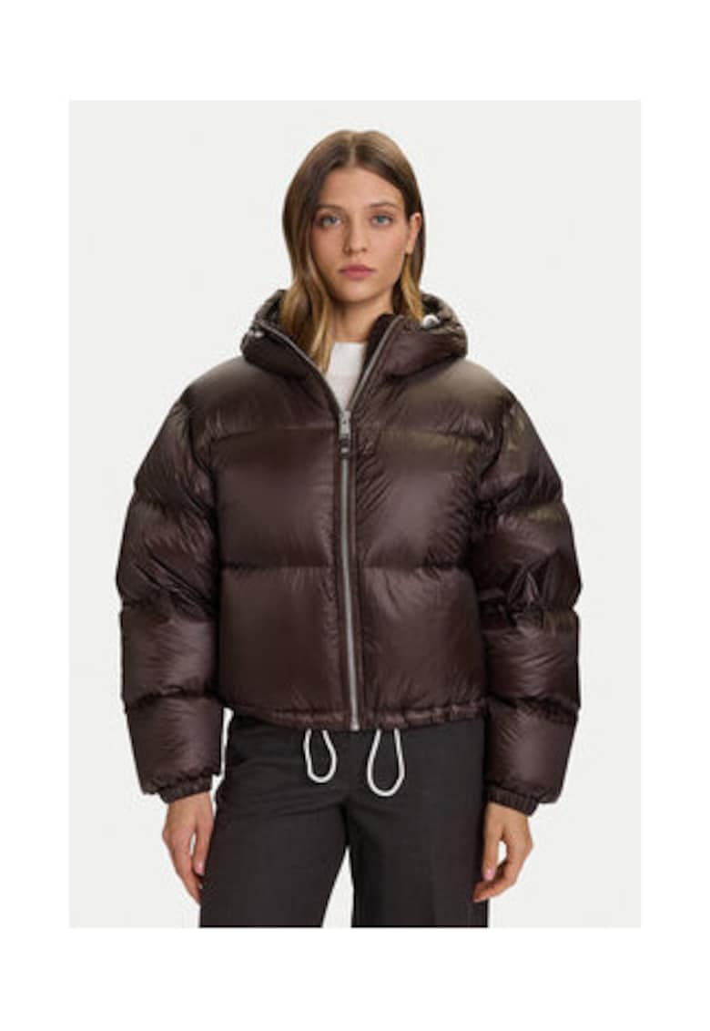 Tommy Hilfiger Geaca de puf pentru femei - Maro - 100% poliamida -