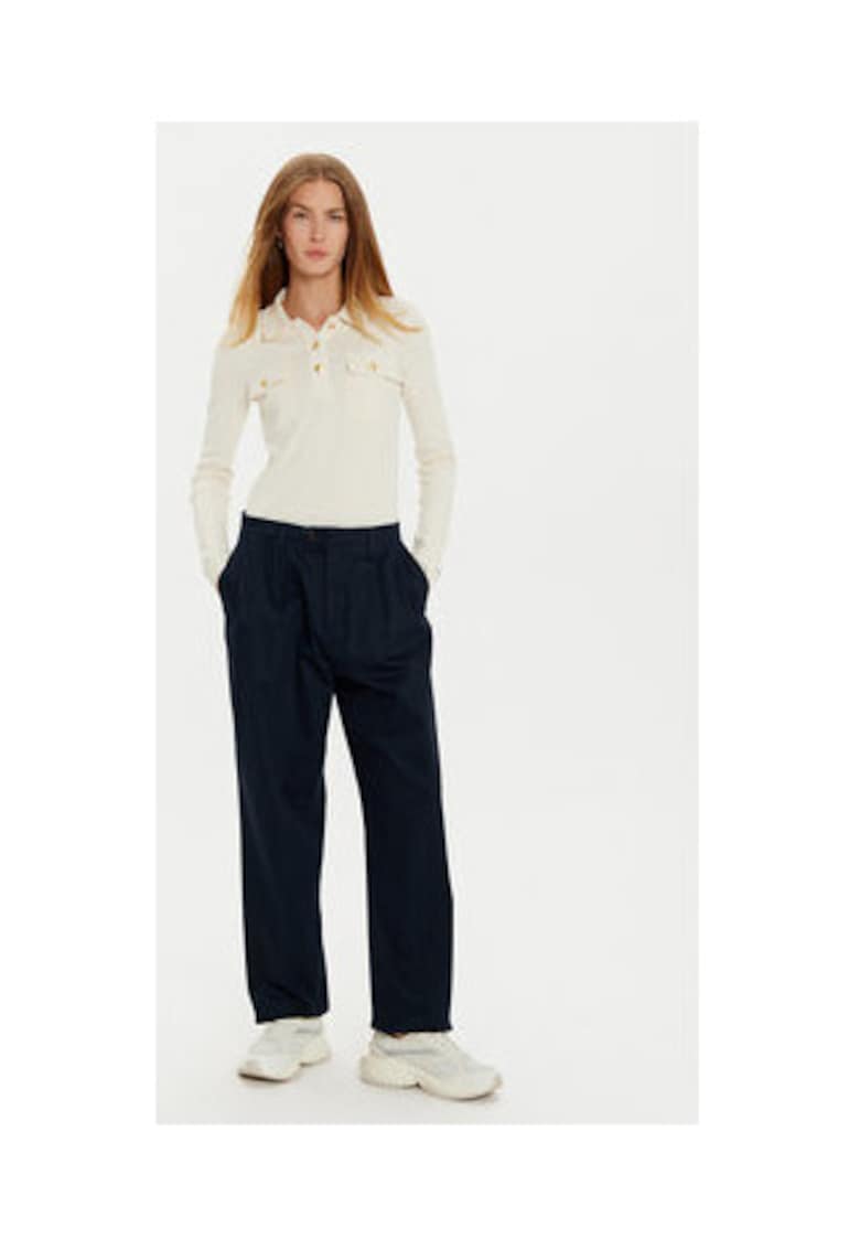 Bluza polo dama - ecru - 100% bumbac -