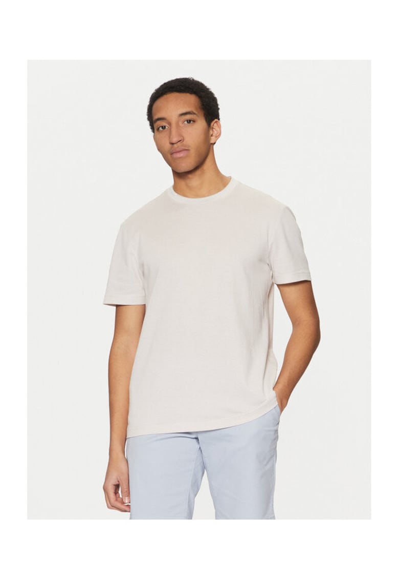 Tricou barbati bej - din bumbac