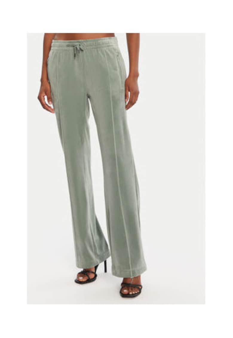 Pantaloni dama - verde - poliester si elastan