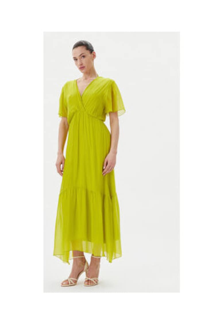 Rochie de vara - verde - 70% viscoza - 30% matase -