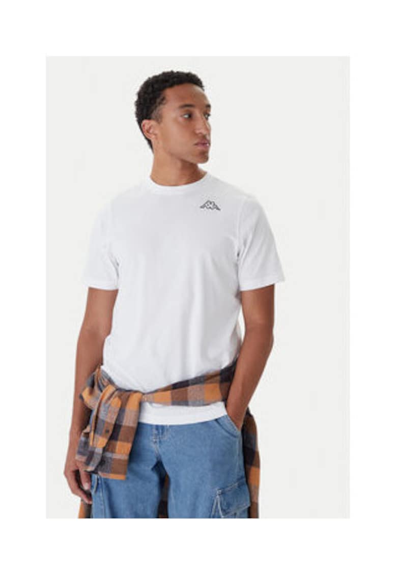 Set de 3 tricouri barbati - alb - 100% bumbac