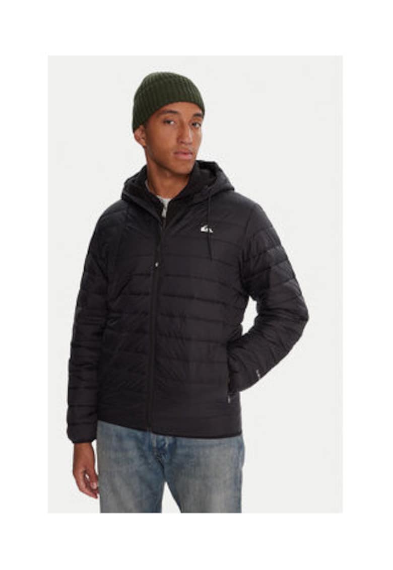 Geaca de tranzitie barbati - 100% nailon reciclat - Negru