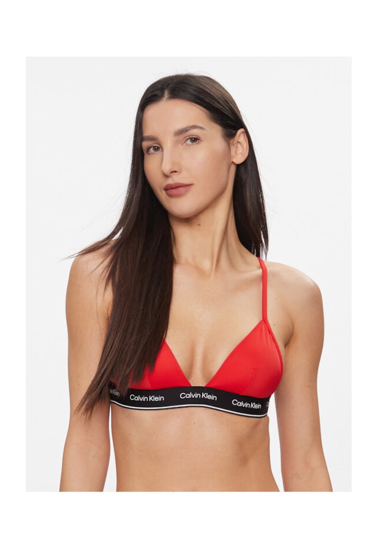 Top de bikini dama - rosu - 78% poliamida reciclata - 22% elastan - Rosu