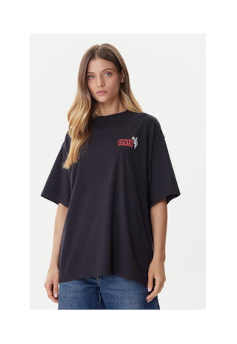 Tricou dama - Bumbac - Negru