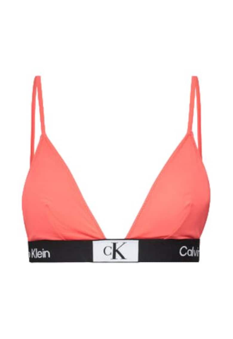 Top de baie dama - coral - 80% poliamida reciclata - 20% elastan