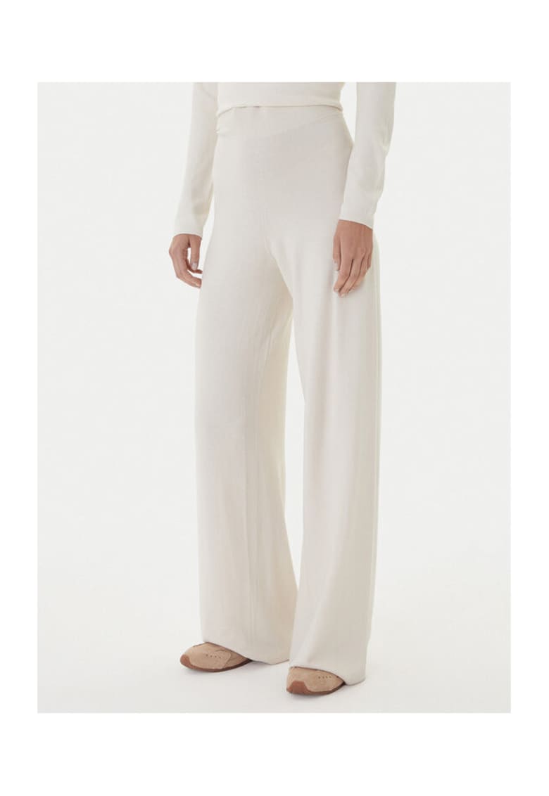 Pantaloni dama - Ecru - 63% viscoza - 37% poliamida -
