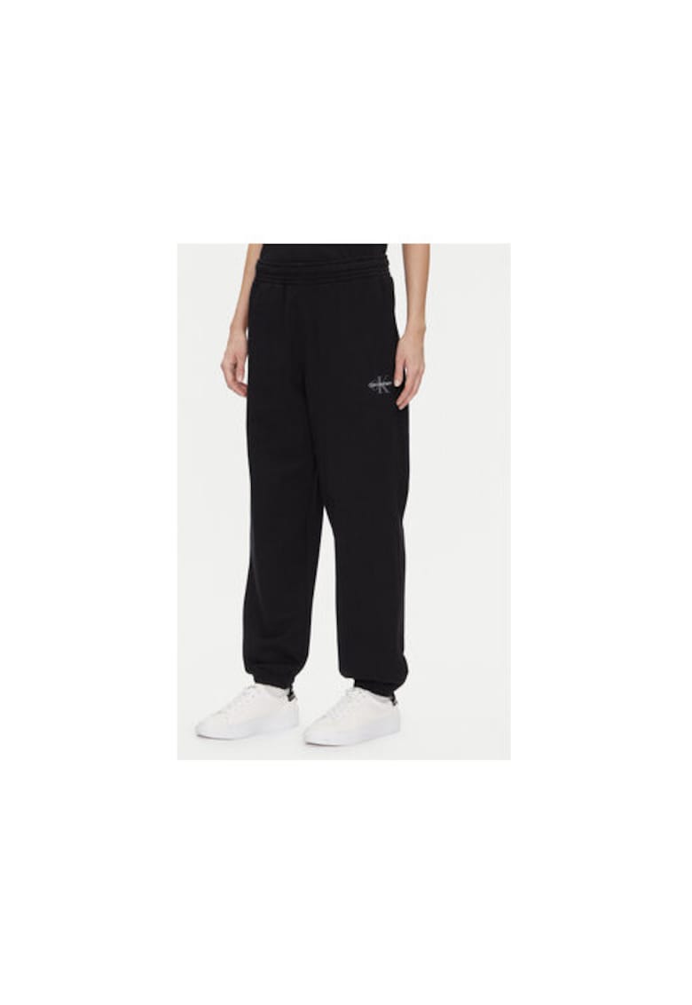 Pantaloni sport dama - negru - bumbac/poliester - Negru
