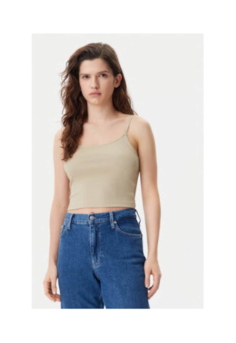 Calvin Klein Jeans Maiou dama - bej - poliamida reciclata/elastan - Bej
