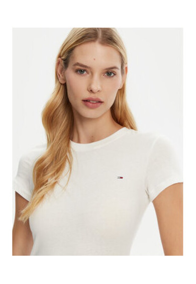 Tricou Dama - bumbac - alb -