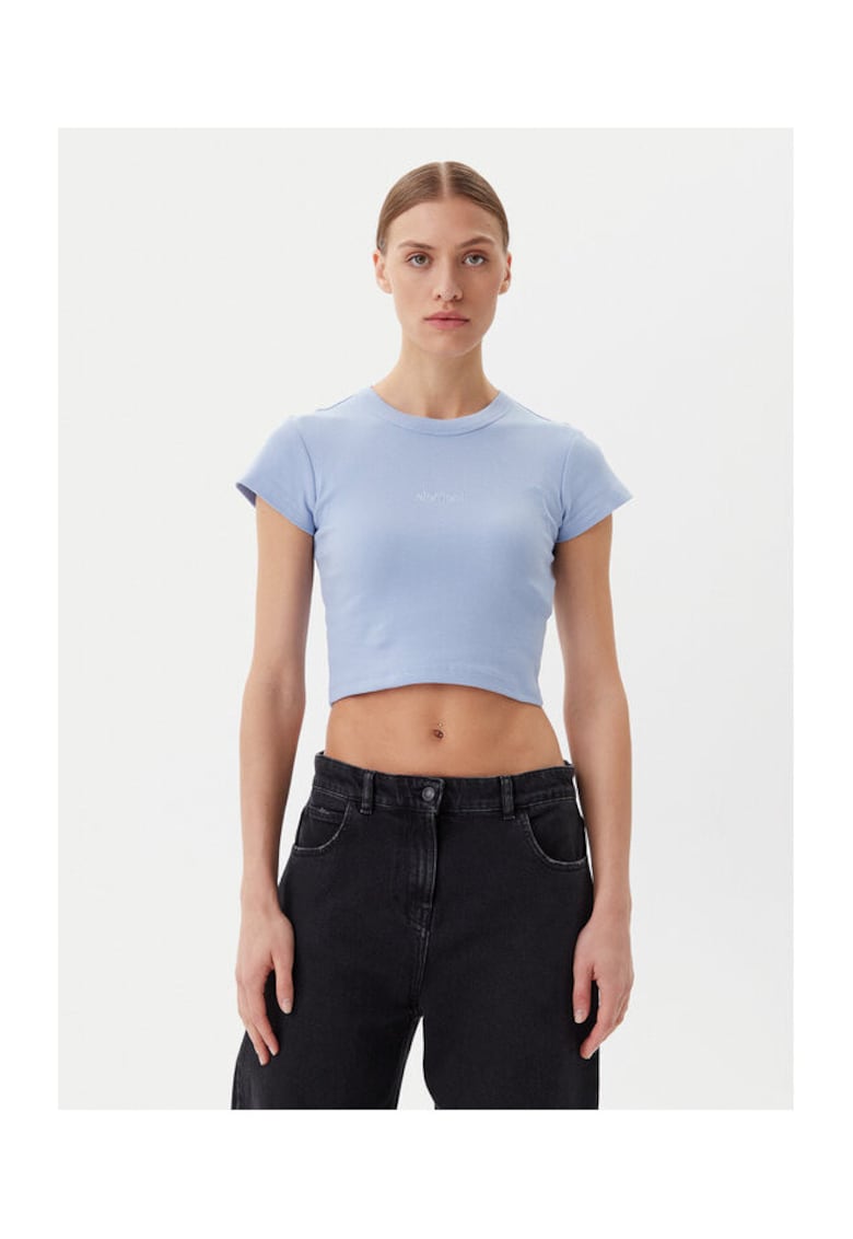 Element Tricou dama albastru - fabricat moale
