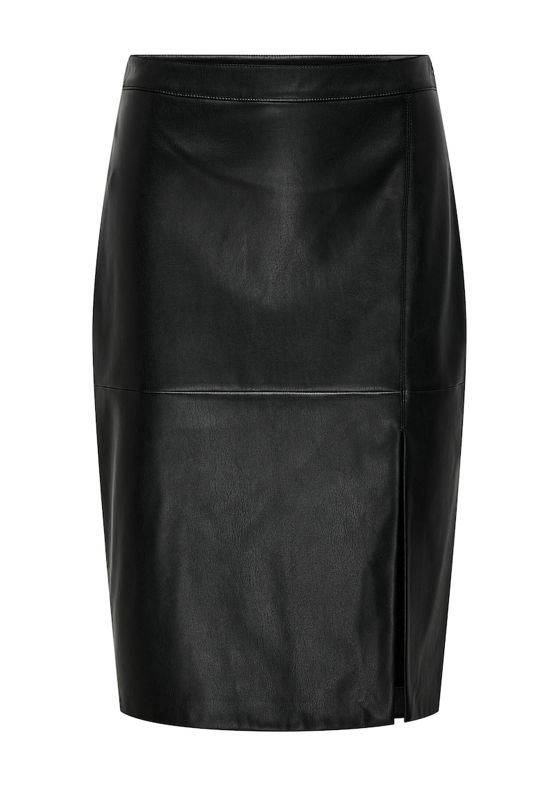 Fusta imitatie de piele - Negru