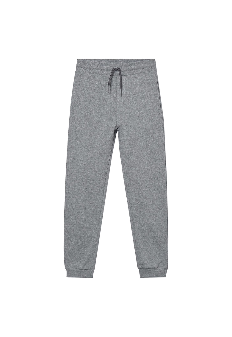Pantaloni de trening baieti - bumbac - gri - 140cm