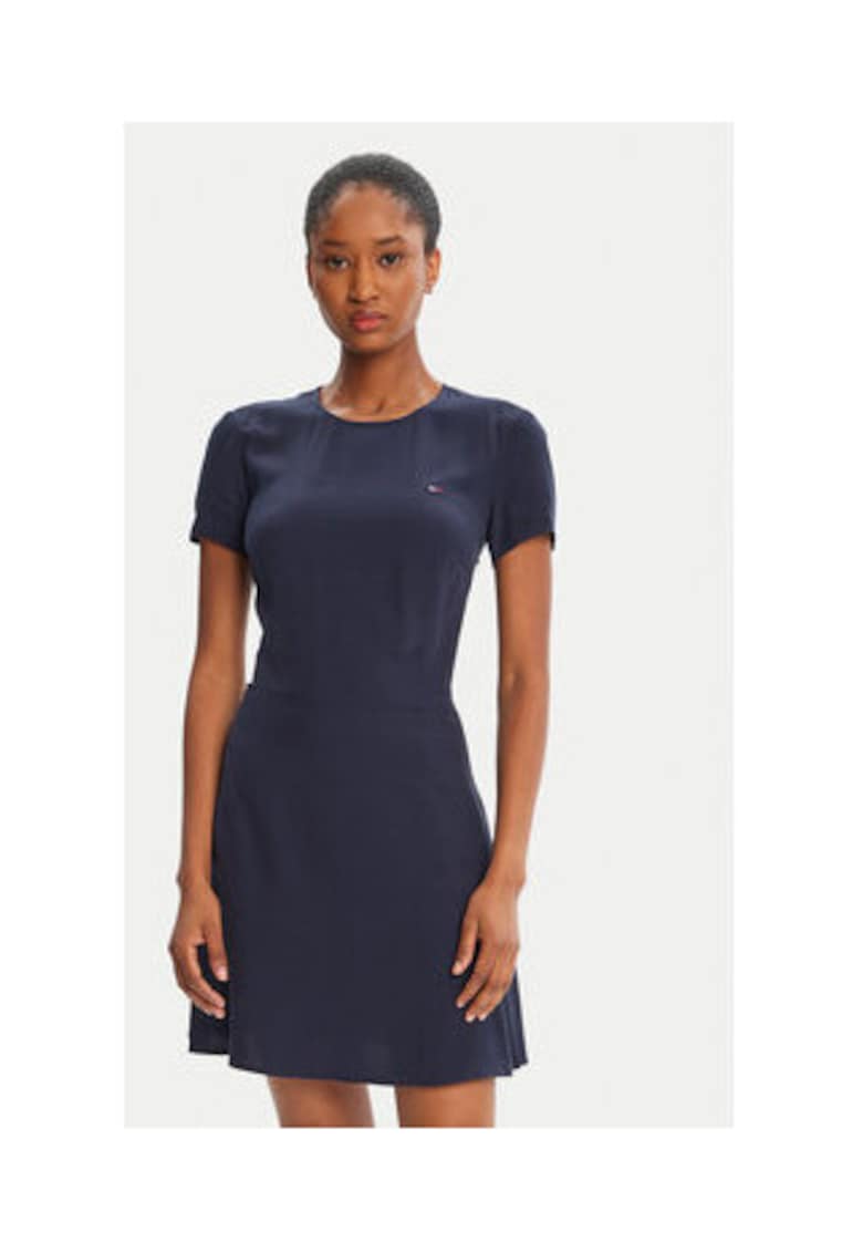 Rochie casual Dama - bleumarin - 100% viscoza -