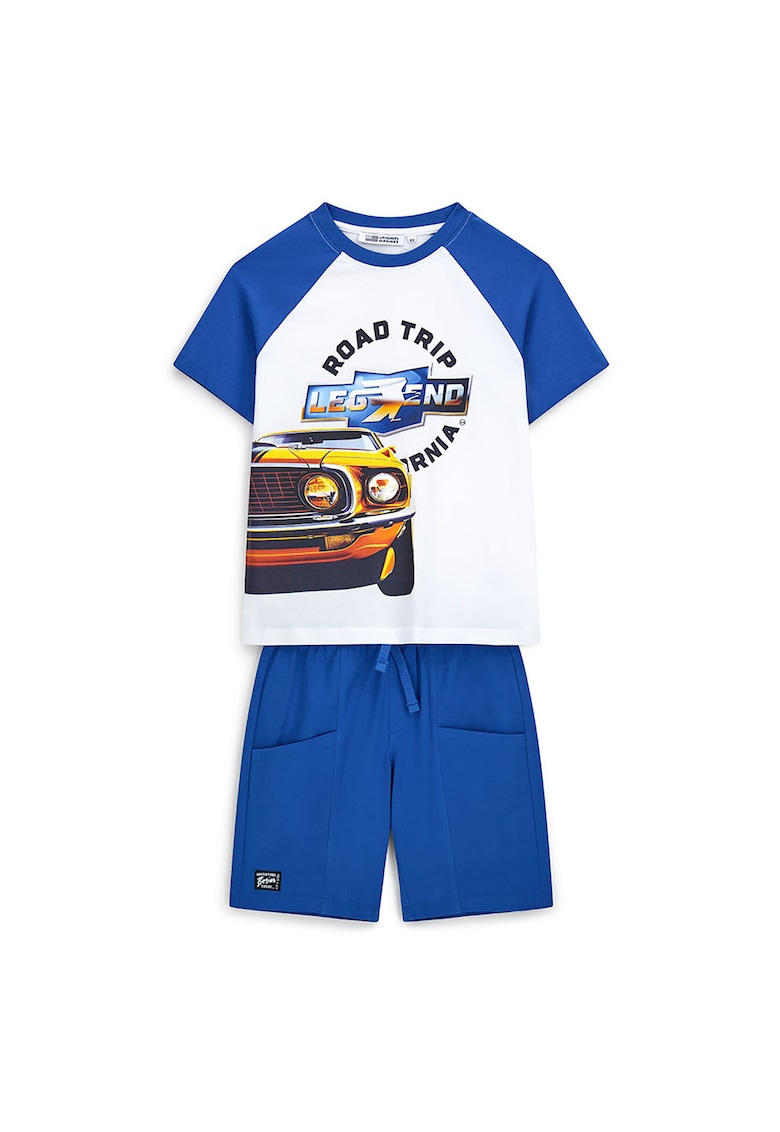 Tricou Baiat - Bumbac - Alb