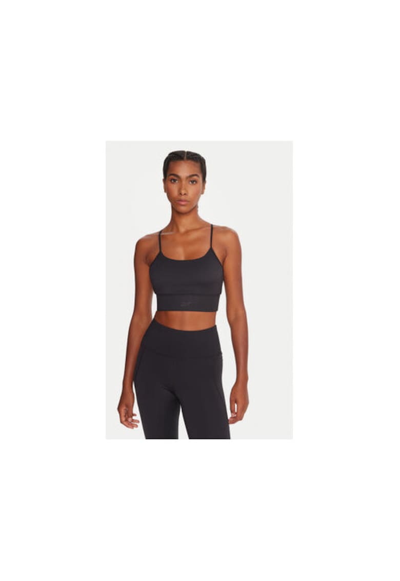 Bustiera sport dama - negru - 82% poliester - 18% elastan
