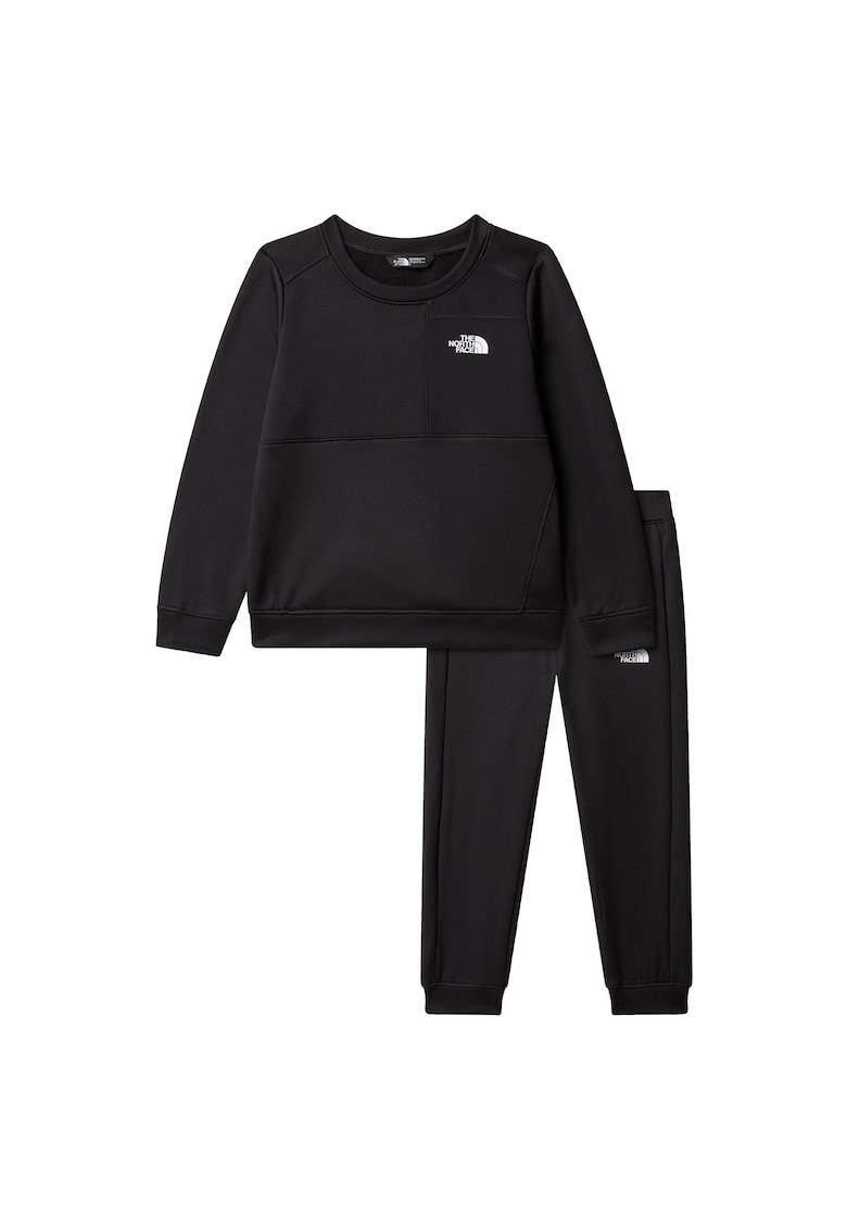 Trening unisex pentru copii - Negru - 100% poliester reciclat - Negru