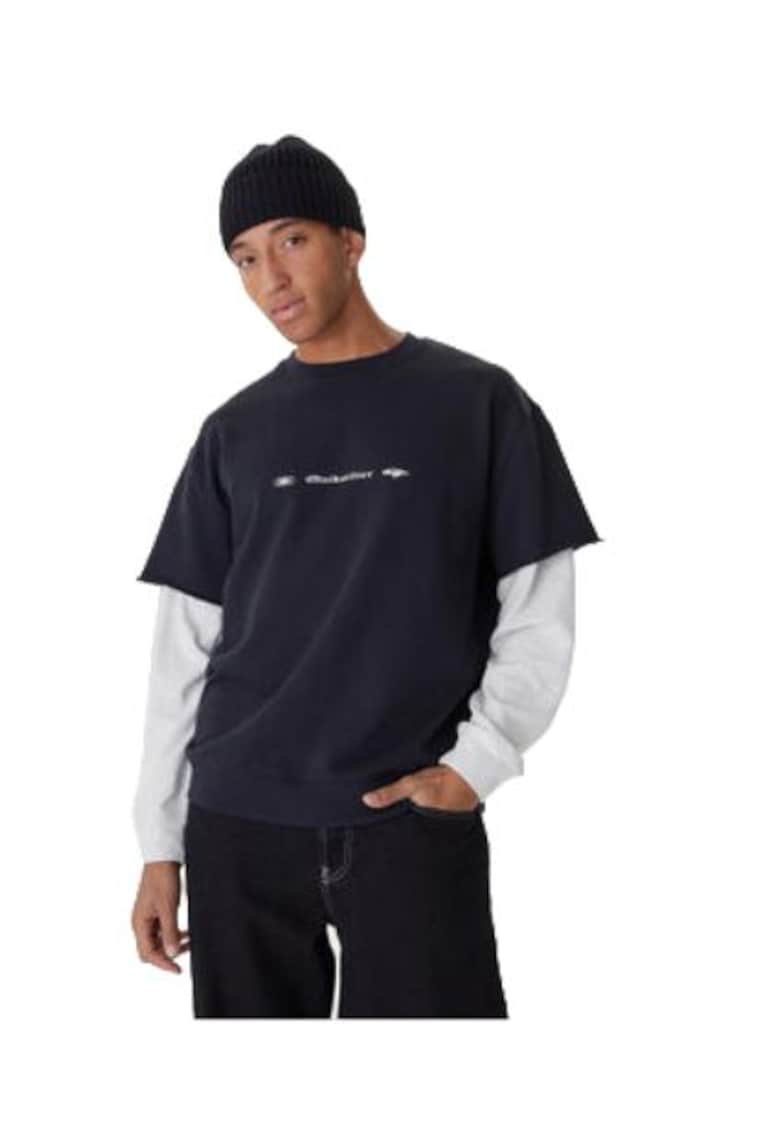 Hanorac barbati - bumbac/poliester - negru/gri