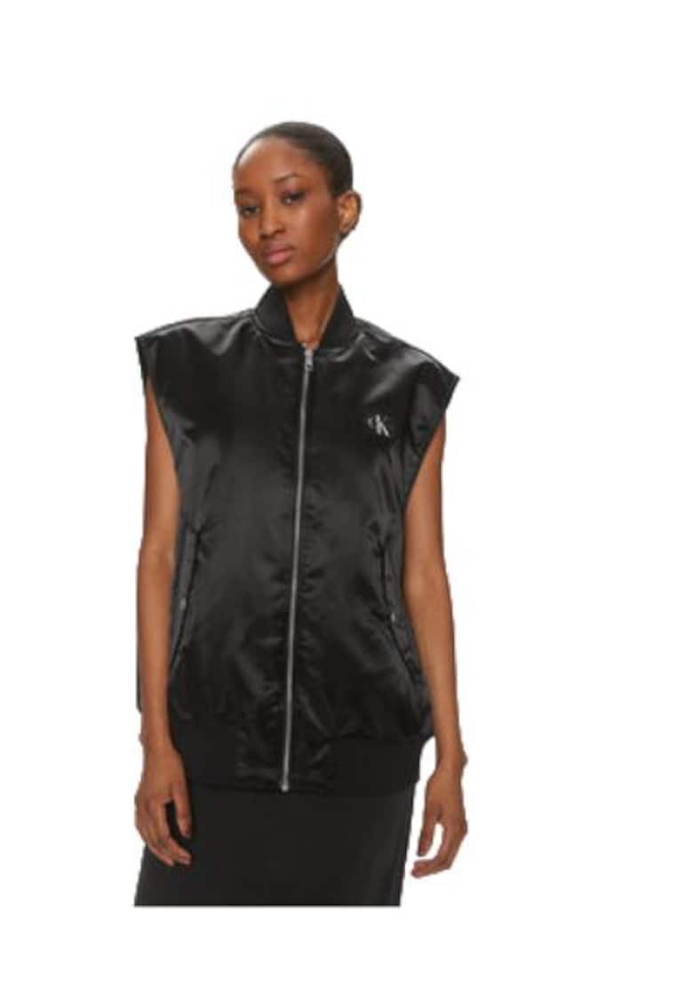 Vesta dama - neagra - nylon - Negru