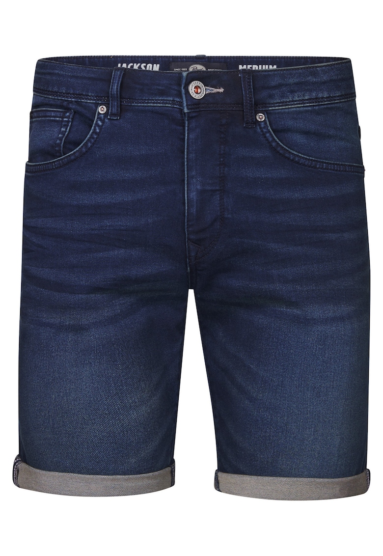 Blugi scurti barbati - bumbac/bumbac organic/elastan - Bleumarin